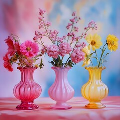 Elegant Nordic Ceramic Vase Trio
