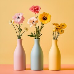 Minimalist Ceramic Flower Vases
