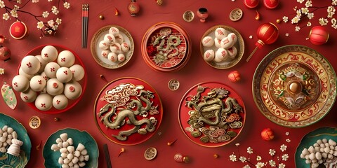 Cultural Chinese New Year Background Art
