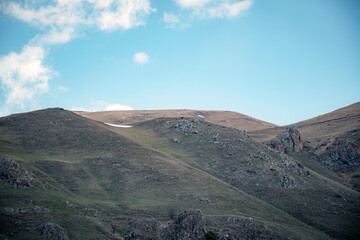 mountain landscape with clouds