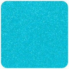 bright aqua color spotted rounded square tile against white background