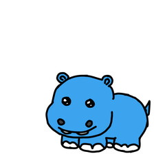 Hippo painting