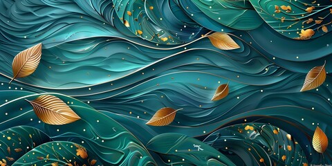 Modern Floral Background with Bright Colors
