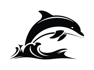 Fototapeta premium Marine Life Silhouettes: Underwater Creatures Vector Set