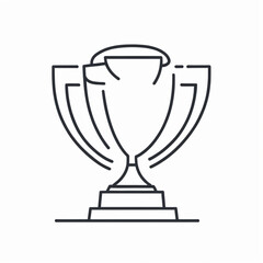 Trophy sign icon
