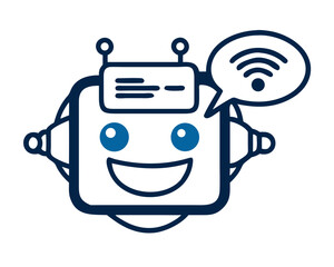 Friendly Banking Chatbot Illustrating Communication  