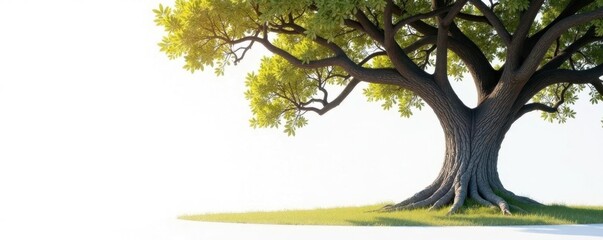 Thick and curved branches against white surface, nature scene, tree