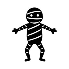 Futuristic ninja warrior robot running in 3D vector illustration