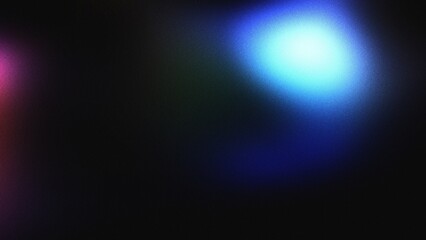 Blue and pink light leak with grain and blur on a dark background. This overlay is perfect for adding a cool, retro vibe to your photos, videos, or artwork
