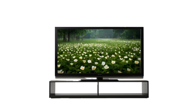 computer monitor with grass - Powered by Adobe
