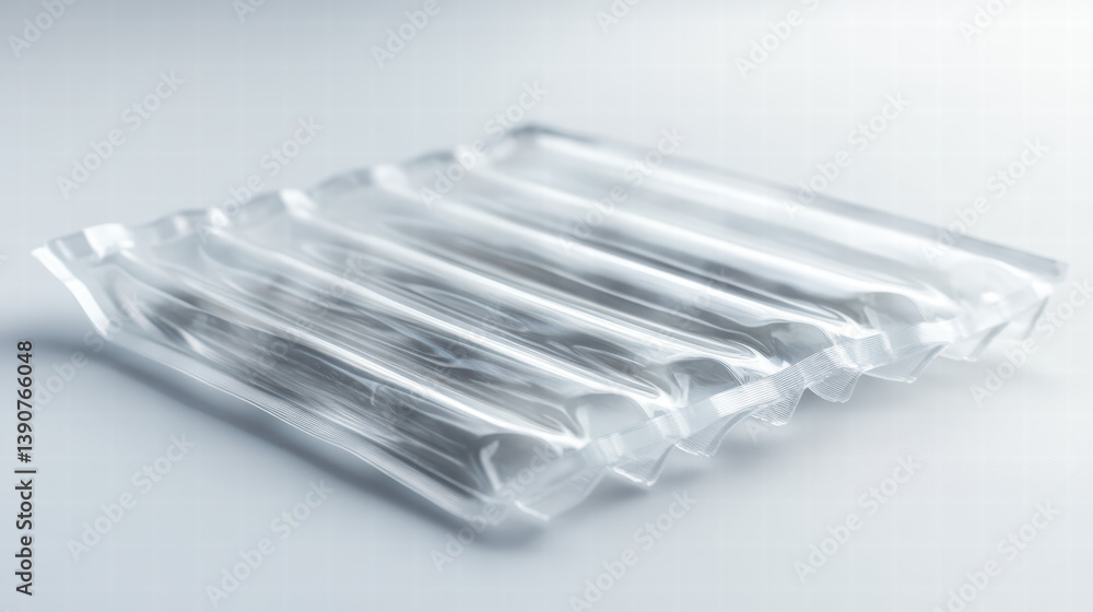 Aufkleber bubble wrap: a macro shot showcases a sheet of bubble wrap, highlighting its translucent texture. th