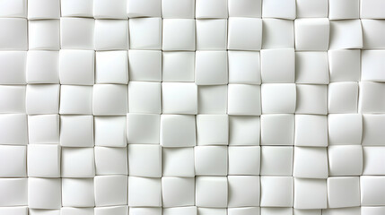 White Geometric Abstract Background with a 3D Texture and Pattern