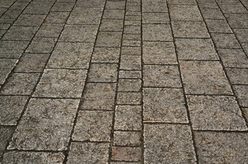 grey paving tile texture, grey tile pattern as background, grey tile texture close up	
