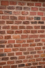 Red brick wall texture Vintage brick wall background Brick masonry surface Rustic brickwork patternOld red bricks close-up