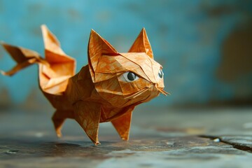 origami fish cat