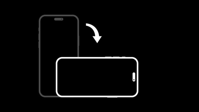 Rotate Smartphone with Blank Screen