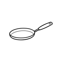 frying pan isolated on white background