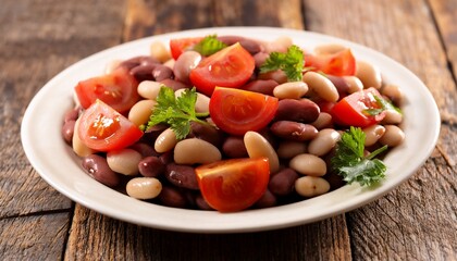 bean and tomato salad