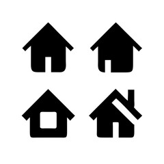 Houses icons set. Real estate. Web home icon for apps and websites. Collection home icons. House symbol. Set of Houses Icons or symbols Vector fully editable file.
