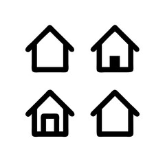 Houses icons set. Real estate. Web home icon for apps and websites. Collection home icons. House symbol. Set of Houses Icons or symbols Vector fully editable file.
