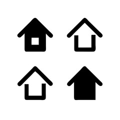 Houses icons set. Real estate. Web home icon for apps and websites. Collection home icons. House symbol. Set of Houses Icons or symbols Vector fully editable file.
