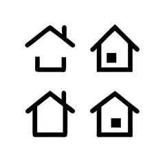 Houses icons set. Real estate. Web home icon for apps and websites. Collection home icons. House symbol. Set of Houses Icons or symbols Vector fully editable file.
