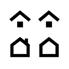 Houses icons set. Real estate. Web home icon for apps and websites. Collection home icons. House symbol. Set of Houses Icons or symbols Vector fully editable file.
