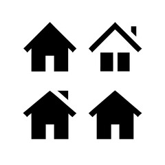 Houses icons set. Real estate. Web home icon for apps and websites. Collection home icons. House symbol. Set of Houses Icons or symbols Vector fully editable file.
