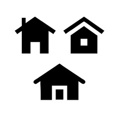 Houses icons set. Real estate. Web home icon for apps and websites. Collection home icons. House symbol. Set of Houses Icons or symbols Vector fully editable file.
