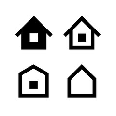 Houses icons set. Real estate. Web home icon for apps and websites. Collection home icons. House symbol. Set of Houses Icons or symbols Vector fully editable file.
