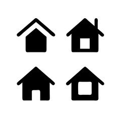 Houses icons set. Real estate. Web home icon for apps and websites. Collection home icons. House symbol. Set of Houses Icons or symbols Vector fully editable file.
