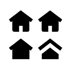 Houses icons set. Real estate. Web home icon for apps and websites. Collection home icons. House symbol. Set of Houses Icons or symbols Vector fully editable file.
