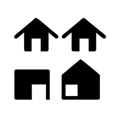 Houses icons set. Real estate. Web home icon for apps and websites. Collection home icons. House symbol. Set of Houses Icons or symbols Vector fully editable file.
