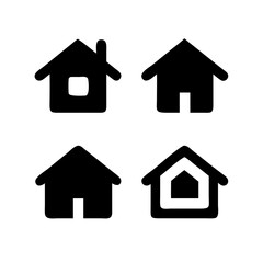 Houses icons set. Real estate. Web home icon for apps and websites. Collection home icons. House symbol. Set of Houses Icons or symbols Vector fully editable file.
