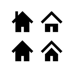 Houses icons set. Real estate. Web home icon for apps and websites. Collection home icons. House symbol. Set of Houses Icons or symbols Vector fully editable file.