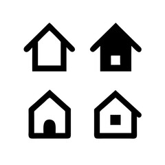 Houses icons set. Real estate. Web home icon for apps and websites. Collection home icons. House symbol. Set of Houses Icons or symbols Vector fully editable file.