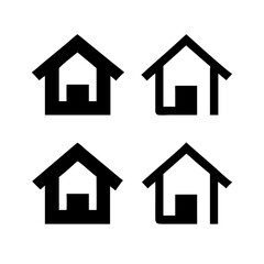 Houses icons set. Real estate. Web home icon for apps and websites. Collection home icons. House symbol. Set of Houses Icons or symbols Vector fully editable file.