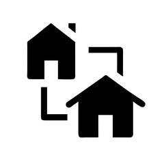 Houses icons set. Real estate. Web home icon for apps and websites. Collection home icons. House symbol. Set of Houses Icons or symbols Vector fully editable file.