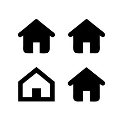Houses icons set. Real estate. Web home icon for apps and websites. Collection home icons. House symbol. Set of Houses Icons or symbols Vector fully editable file.