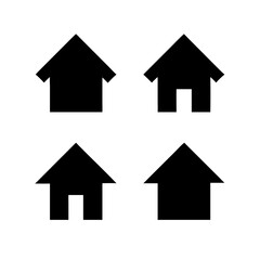 Houses icons set. Real estate. Web home icon for apps and websites. Collection home icons. House symbol. Set of Houses Icons or symbols Vector fully editable file.