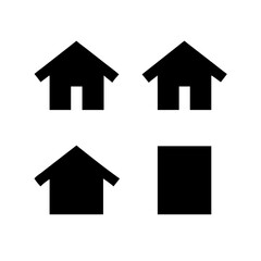 Houses icons set. Real estate. Web home icon for apps and websites. Collection home icons. House symbol. Set of Houses Icons or symbols Vector fully editable file.
