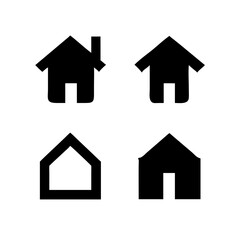 Houses icons set. Real estate. Web home icon for apps and websites. Collection home icons. House symbol. Set of Houses Icons or symbols Vector fully editable file.