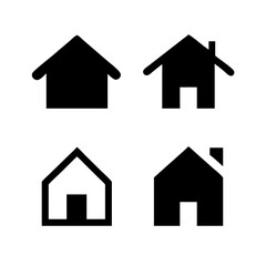Houses icons set. Real estate. Web home icon for apps and websites. Collection home icons. House symbol. Set of Houses Icons or symbols Vector fully editable file.