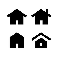 Houses icons set. Real estate. Web home icon for apps and websites. Collection home icons. House symbol. Set of Houses Icons or symbols Vector fully editable file.