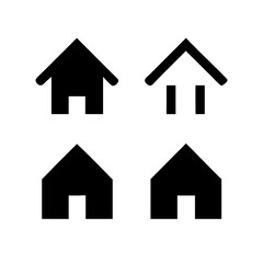 Houses icons set. Real estate. Web home icon for apps and websites. Collection home icons. House symbol. Set of Houses Icons or symbols Vector fully editable file.