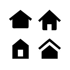 Houses icons set. Real estate. Web home icon for apps and websites. Collection home icons. House symbol. Set of Houses Icons or symbols Vector fully editable file.