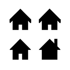Houses icons set. Real estate. Web home icon for apps and websites. Collection home icons. House symbol. Set of Houses Icons or symbols Vector fully editable file.