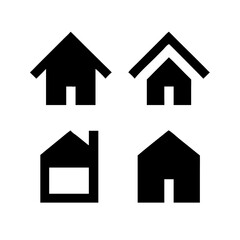 Houses icons set. Real estate. Web home icon for apps and websites. Collection home icons. House symbol. Set of Houses Icons or symbols Vector fully editable file.