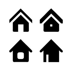 Houses icons set. Real estate. Web home icon for apps and websites. Collection home icons. House symbol. Set of Houses Icons or symbols Vector fully editable file.