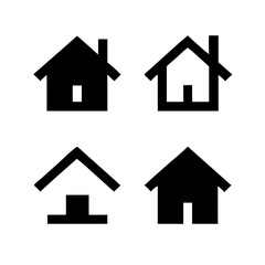 Houses icons set. Real estate. Web home icon for apps and websites. Collection home icons. House symbol. Set of Houses Icons or symbols Vector fully editable file.